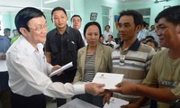 President Truong Tan Sang visits fishermen, coast guard and fisheries surveillance forces in Da Nang