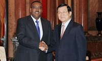 President Truong Tan Sang receives Ethiopian Deputy PM