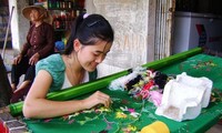 Traditional embroidery craft in Van Lam village, Ninh Binh province