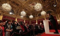 French President celebrates Asia's traditional lunar New Year