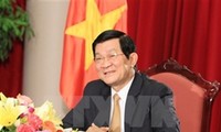 President Truong Tan Sang visits Laos