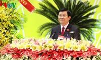 President Truong Tan Sang attends Party Congress in Binh Duong