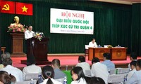 State and government leaders meet voters in HCMC and Hai Phong