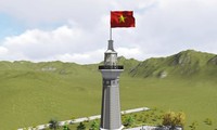Lung Po flag pole erected 