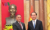President Tran Dai Quang receives Indonesian Defense Minister 