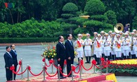 Welcoming ceremony for French President Francois Hollande