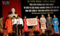 Phuc Giang school woodblocks becomes Documentary Heritage 