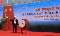 President Tran Dai Quang launches tree planting festival in Quang Ninh