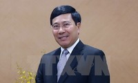 Deputy PM Pham Binh Minh visits Vietnamese Embassy in China