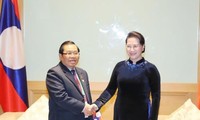 NA Chairwoman Nguyen Thi Kim Ngan receives legislative leaders