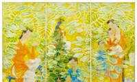 ‘Figures in a Garden’ by Le Pho auctioned for 2.3 million USD in Hong Kong
