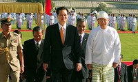 Le PM Nguyên Tân Dung achève sa visite au Myanmar
