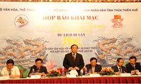 Conférence de presse sur l'année du tourisme 2012 et le Festival de Huê 