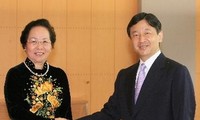 La  vice-présidente Nguyen Thi Doan rencontre le prince héritier du Japon
