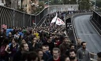 Manifestations contre l'austérité en Italie et en Espagne