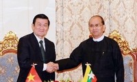 Le président Truong Tan Sang entame sa visite au Myanmar