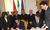 VN-Italie: déclaration commune sur l'établissement du partenariat stratégique