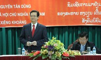 Le Premier ministre Nguyen Tan Dung à Xieng Khoang, au Nord du Laos