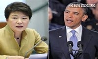 Entretien téléphonique entre les présidents sud coréen et américain