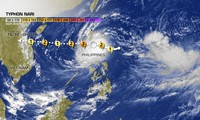 Le typhon Nari s’approche de la mer Orientale