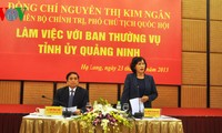 La vice-présidente de l’AN Nguyen Thi Kim Ngân en tournée de travail à Quang Ninh