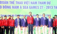 Cérémonie de départ des sportifs Vietnamiens du Sud aux 27èmes SEA GAMES