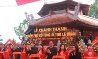 Inauguration du temple dédié à l’ancien secrétaire général du PCV Lê Duân