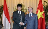 Le président de l'Assemblée consultative du peuple d'Indonésie achève sa visite au Vietnam 