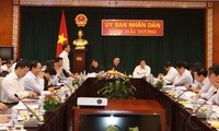 Le vice-Premier ministre Hoàng Trung Hai en tournée à Hai Duong