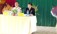 Ha Thi Khiet rencontre des électeurs de Ha Giang