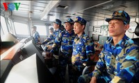 Les policiers maritimes et patrouilleurs vietnamiens sont solidaires des pêcheurs
