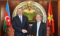 Le  président azerbaidjanais achève sa visite d’Etat au Vietnam
