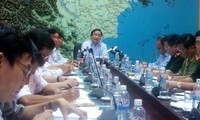 Hoàng Trung Hai préside une vidéo-conférence de lutte contre Rammasun