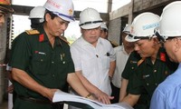 Hoàng Trung Hai visite le futur centre de national de réaction aux catastrophes naturelles
