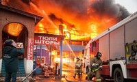 Incendie dans un marché de Vietnamiens en Russie 