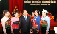 Nguyen Xuan Phuc au congrès des ethnies minoritaires de Thanh Hoa