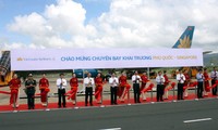 Inauguration du  vol international  Phu Quoc- Singapour