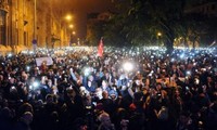 Manifestation contre la corruption en Hongrie 