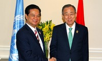 Nguyen Tan Dung rencontre le secrétaire général de l’ONU
