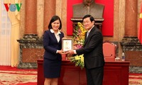 Truong Tân Sang félicite les entreprises lauréates du label national 2014