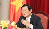 Le président Truong Tân Sang reçoit les nouveaux ambassadeurs étrangers