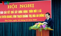 Déplacement de Truong Tan Sang à Tuyen Quang
