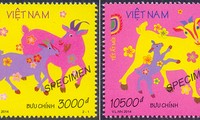 Publication d’une collection de timbres à l’occasion de l’année de la Chèvre