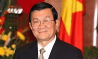 Le président Truong Tan Sang entame sa visite au Laos