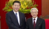 Nguyen Phu Trong entame sa visite en Chine