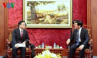 Truong Tan Sang reçoit le vice-président du bureau gouvernemental japonais