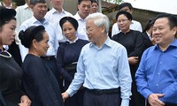 Le SG du PCV Nguyen Phu Trong à Cao Bang