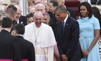 Arrivée du pape François pour sa première visite aux Etats-Unis