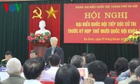 Nguyen Phu Trong rencontre des électeurs de Hanoi