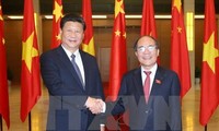 Entrevue Nguyen Sinh Hung - Xi Jinping
